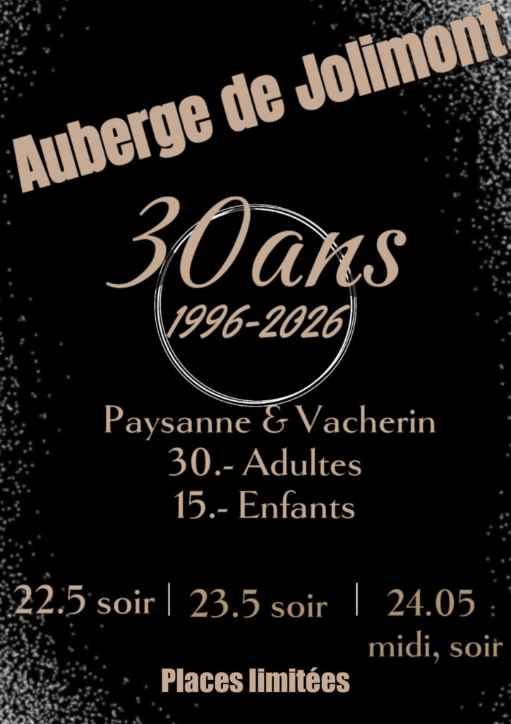 aubergejolimont affiche 30ans